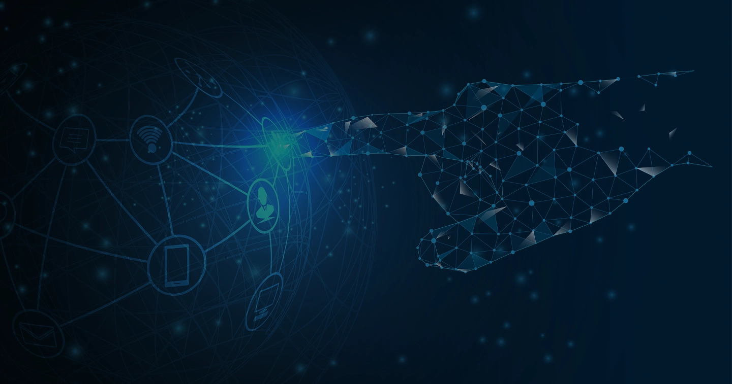 Hintergrundgrafik von Savryn Pulse AI Kontaktseite